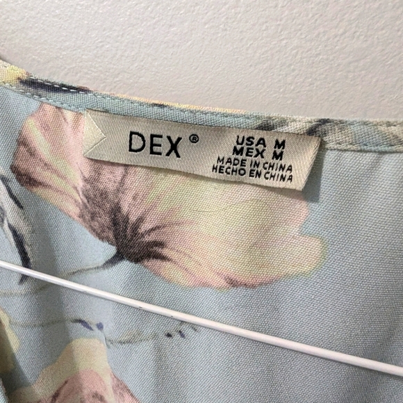 Dex Baby Blue Floral Wrap Dress - Picture 8 of 10